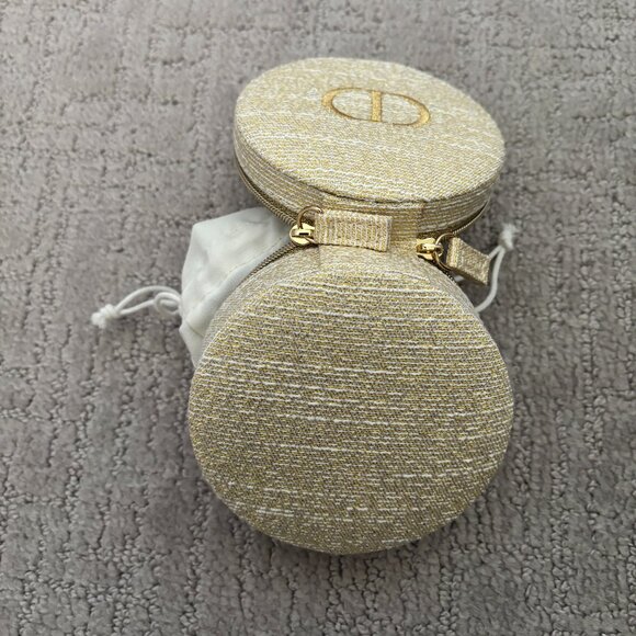 Christian Dior Round Box with Pouch - New in Box - Picture 6 of 6